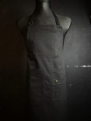 Fartuch TYROL bez skórek CZARNY