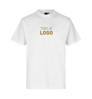 t-shirt biały z możliwością dodania logo