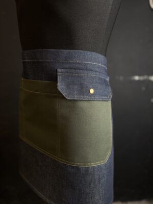 Zapaska Jeansowa z zielenią